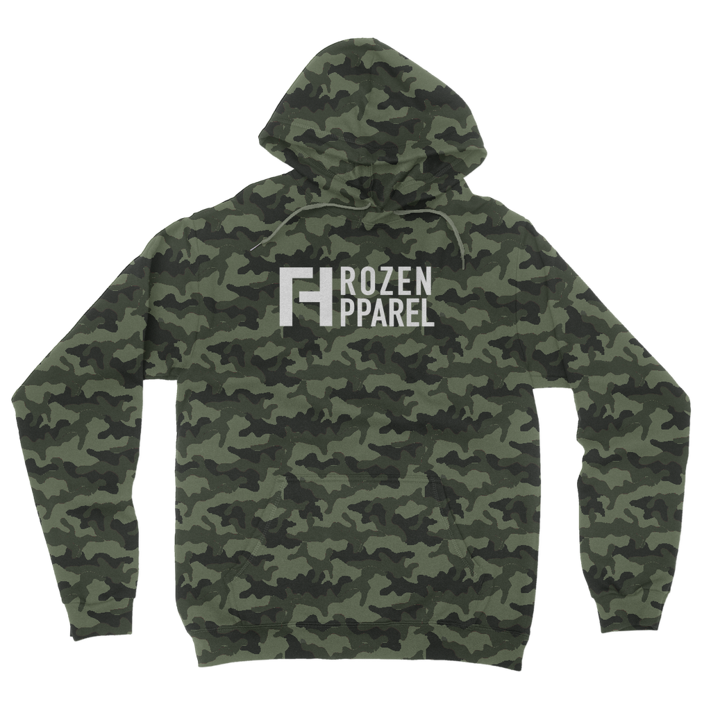 Frozen Apparel (white) Camouflage Adult Hoodie - FROZEN APPAREL